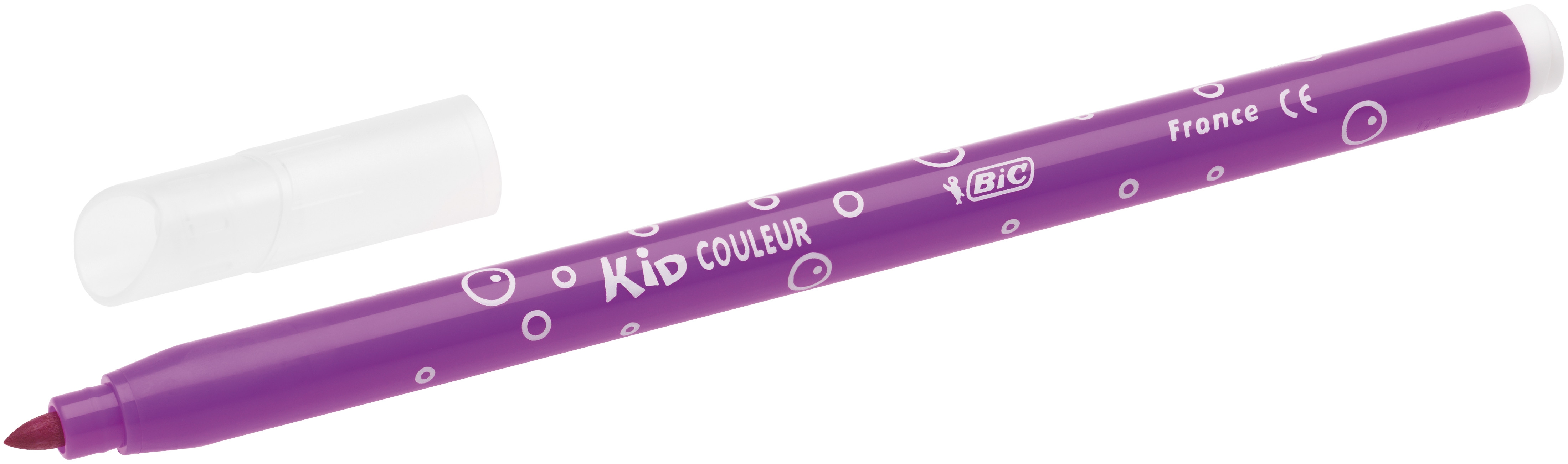 BIC Kids Kid Couleur Feutres de coloriage Pointe moyenne - Couleurs assorties | Etui de 12